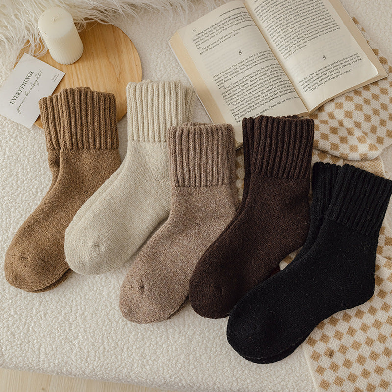 RELVANZO Women's Casual Soft Comfy Warm Socks for Fall & Winter