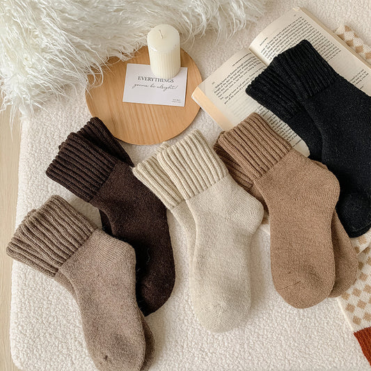 RELVANZO Women's Casual Soft Comfy Warm Socks for Fall & Winter